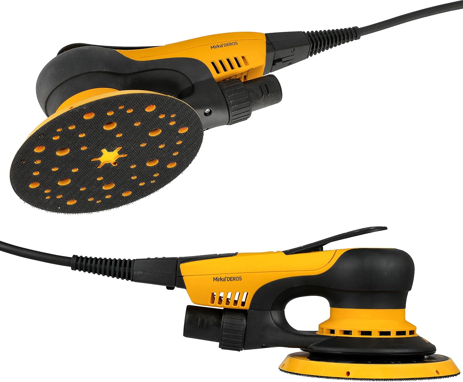 Mirka DEROS 650X CV - 6' Hook & Loop, 5.0mm Random Orbital Sander with Case - 110V Electric Power Tool for Woodworking, Drywall, Automotive Car & Wood Sanding - Professional Dust-Free Sander