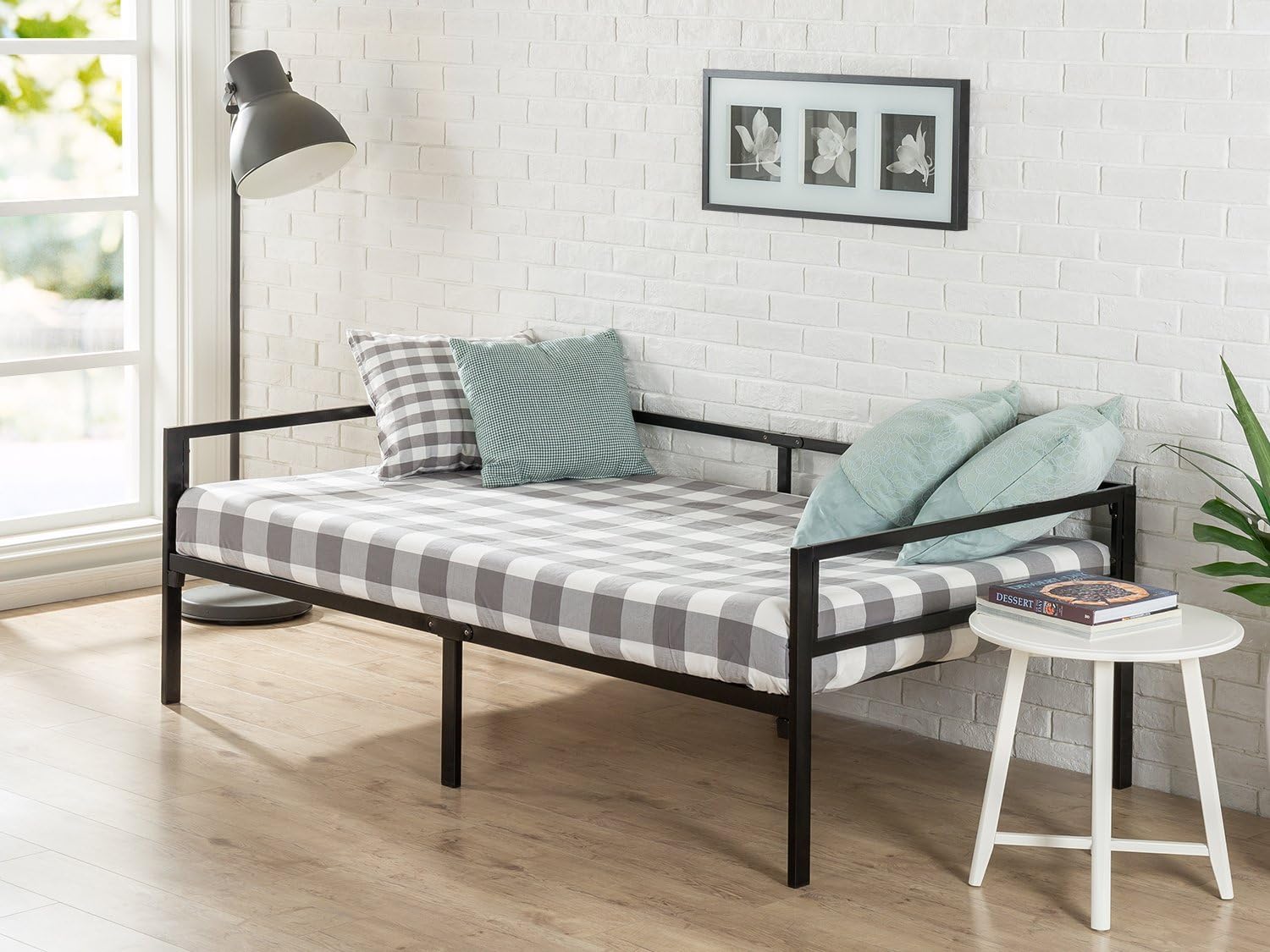 ZINUS Brandi Quick Lock Twin Day Bed frame with Steel Slat Support