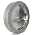 Mega Square CBN Grinding Wheel 8 inch, 1.5' Wide, 5/8' Arbor, 180 Grit for Sharpening Woodturning Tool、Knife、High Speed Steel Tool，Fits Most 8' Bench Grinder (180 Grit)