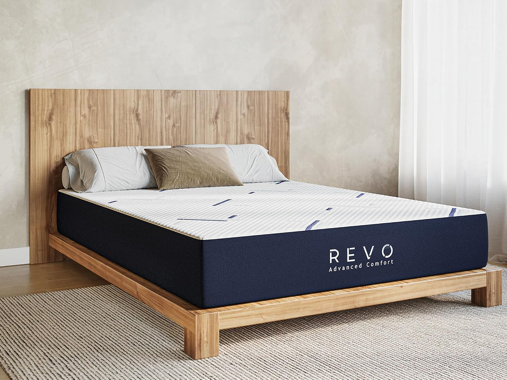 REVO Sleep Gel Memory Foam Mattress, 12-Inch Twin XL – Cooling Mattress with Gel Foam Support and Pressure Relief – Comfortable Sleep Surface for Dorms or Small Spaces