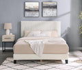 2-Piece Bedroom Set, Plush 3D Upholstered Bed with Nightstand, Full