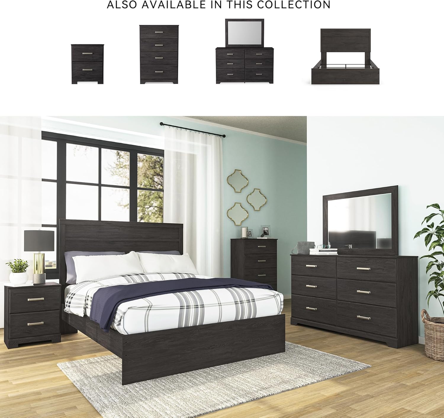 Signature Design by Ashley Belachime 6 Drawer Dresser, Black