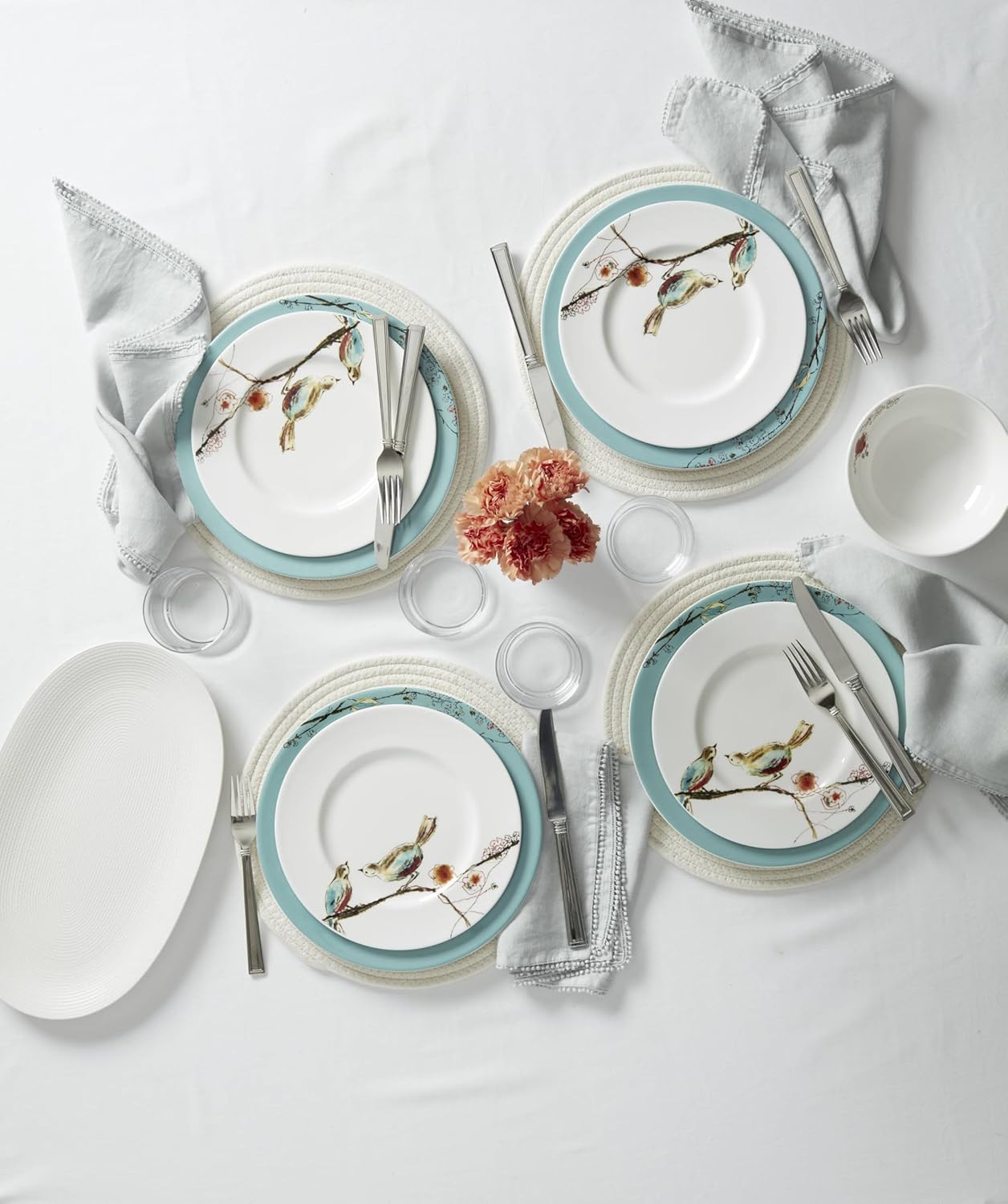 Lenox 896843 Chirp 12-Piece Dinnerware Set