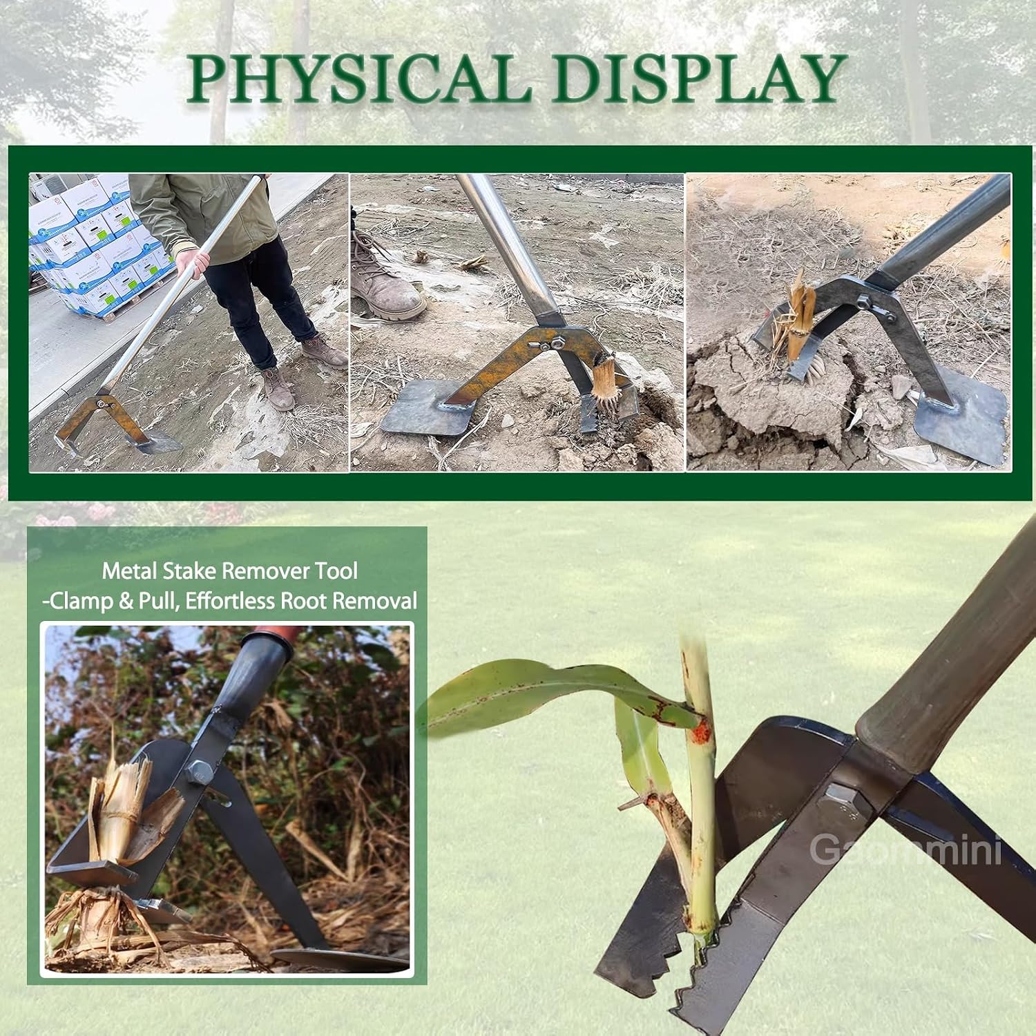 High-Leverage Tree Puller Tool Heavy Duty Sapling Puller for Shrubs Vines Thorns with Large Root Systems, Manual Root Remover Fence Post Puller(92CM/36IN/0.92M)