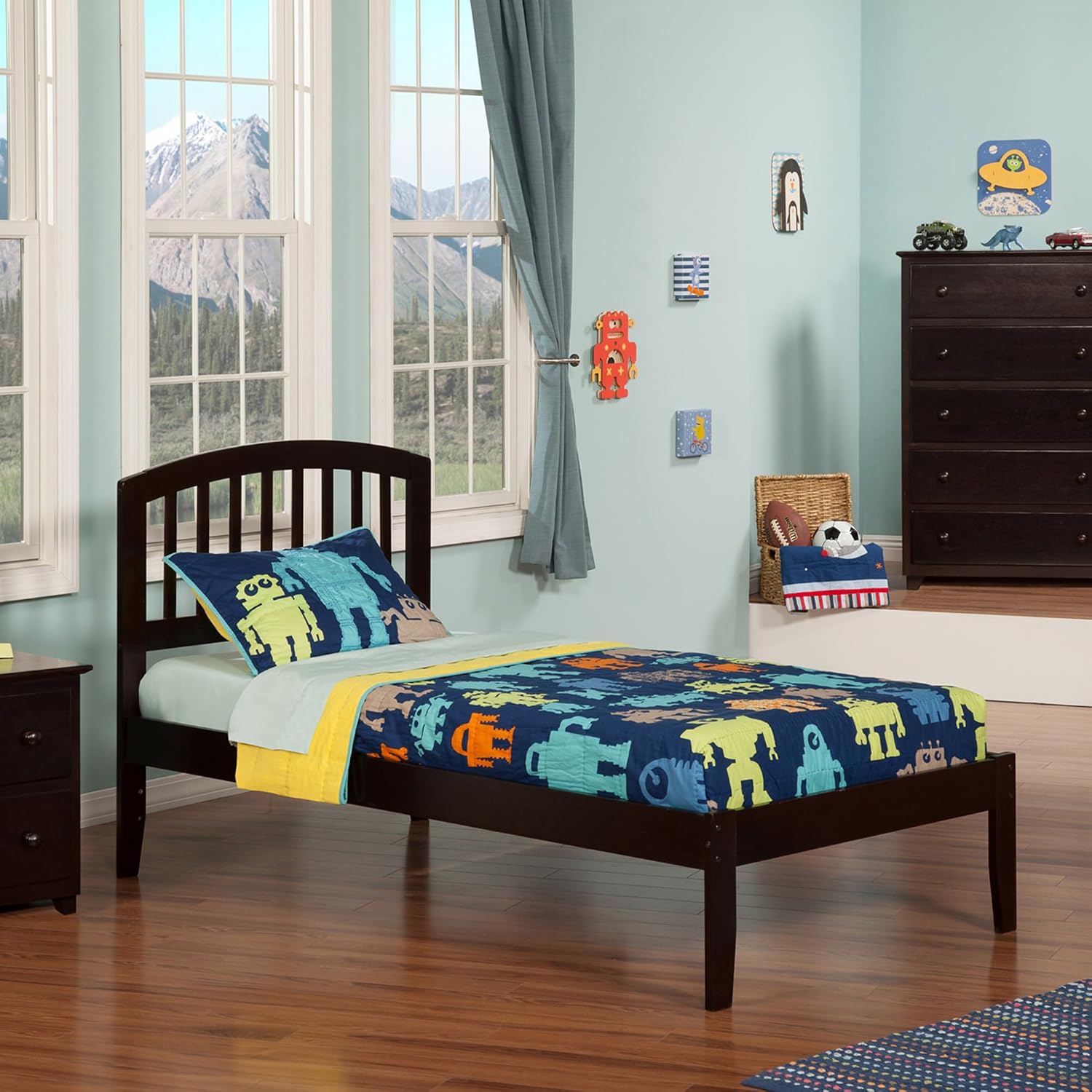AFI, Richmond Twin XL Platform Bed, Espresso