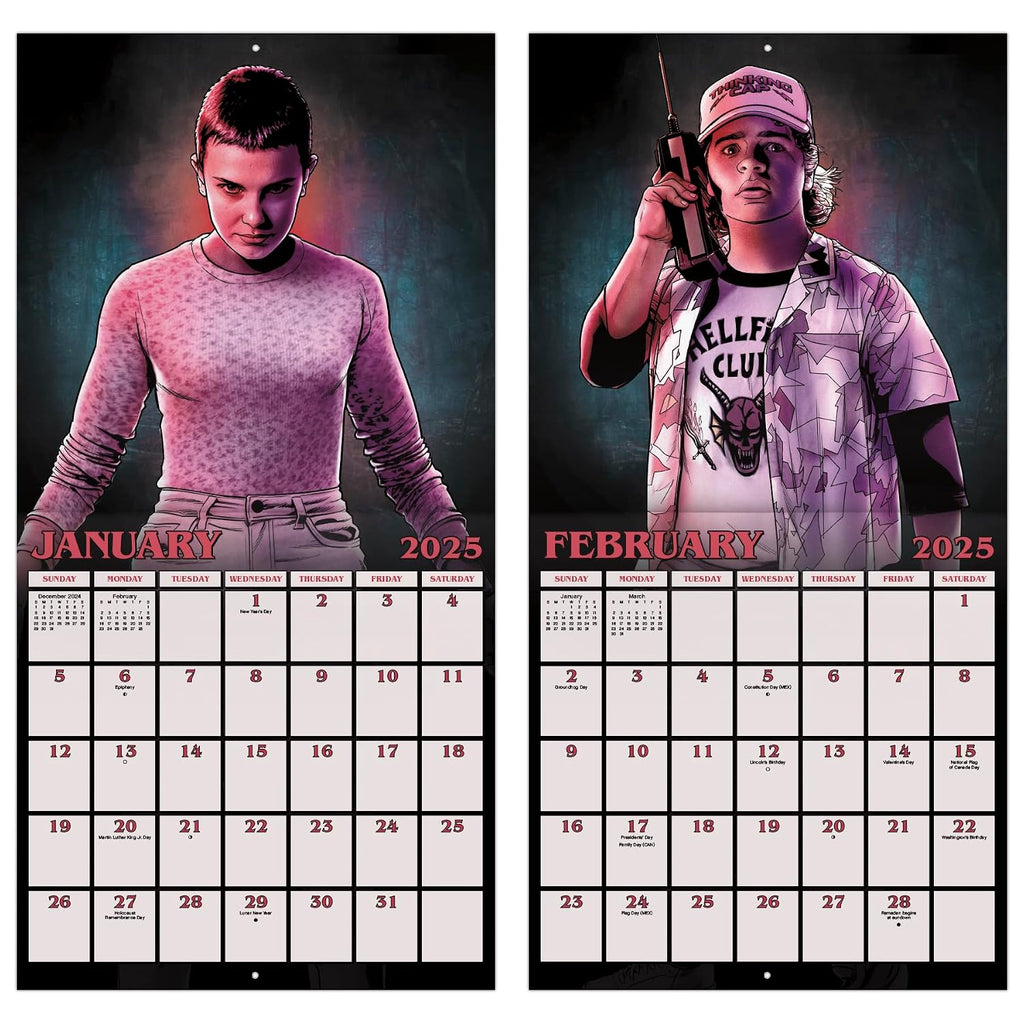 2025 Netflix Stranger Things Wall Calendar