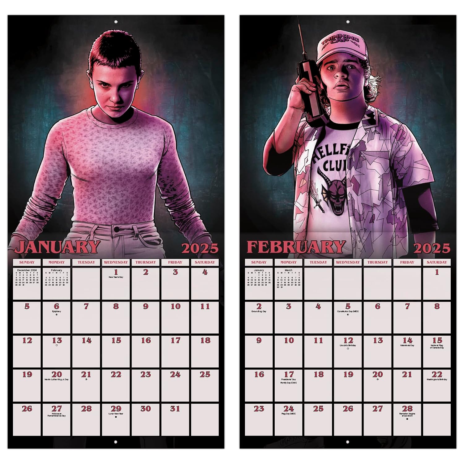 2025 Netflix Stranger Things Wall Calendar