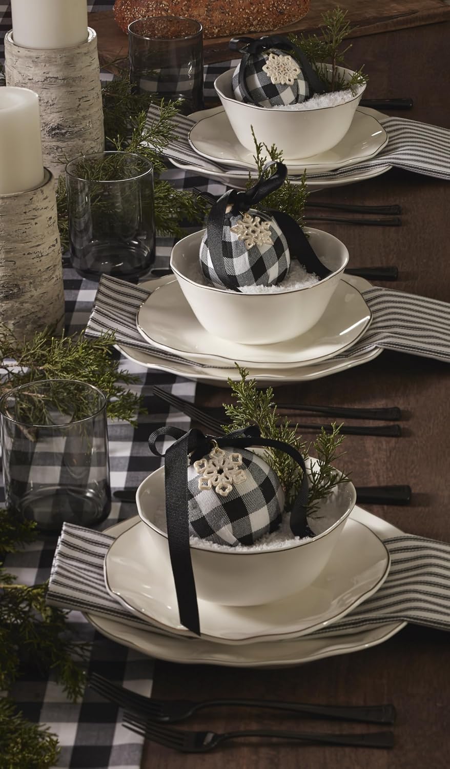 Lenox 895681 Blue Bay White 24-Piece Dinnerware Set