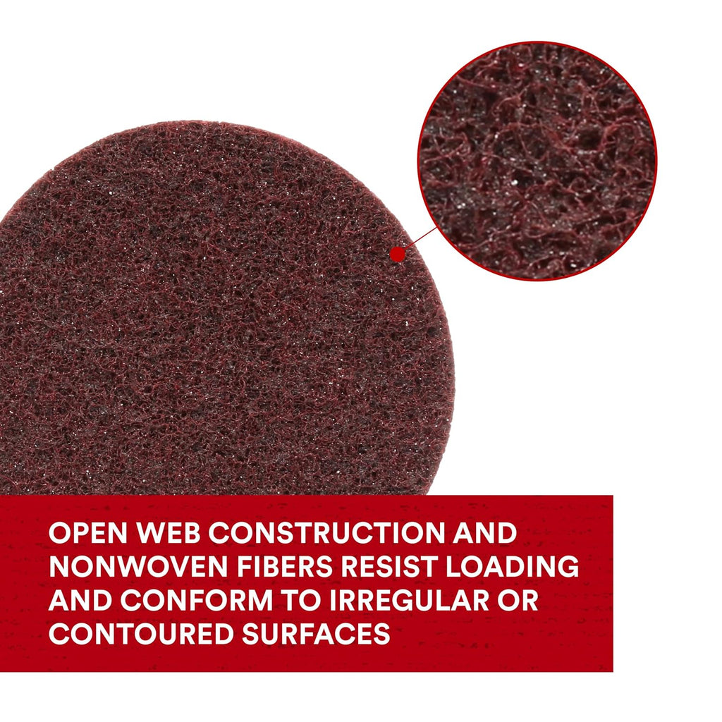 3M Scotch-Brite Surface Conditioning Disc, 4-1/2 in x 7/8 in A MED, 50 per case