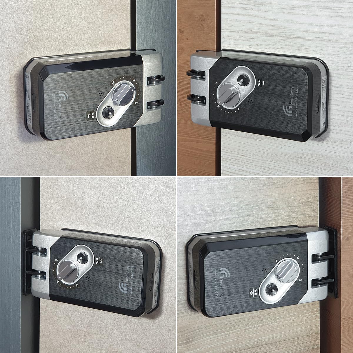 G-Touch Digital Vertibolt Rim Lock - Traceless Super Slim Body, Master Mode, Forced Lock, Automatic Locking, Volume Control, Silent Low Battery Alarm, Emergency Power Support