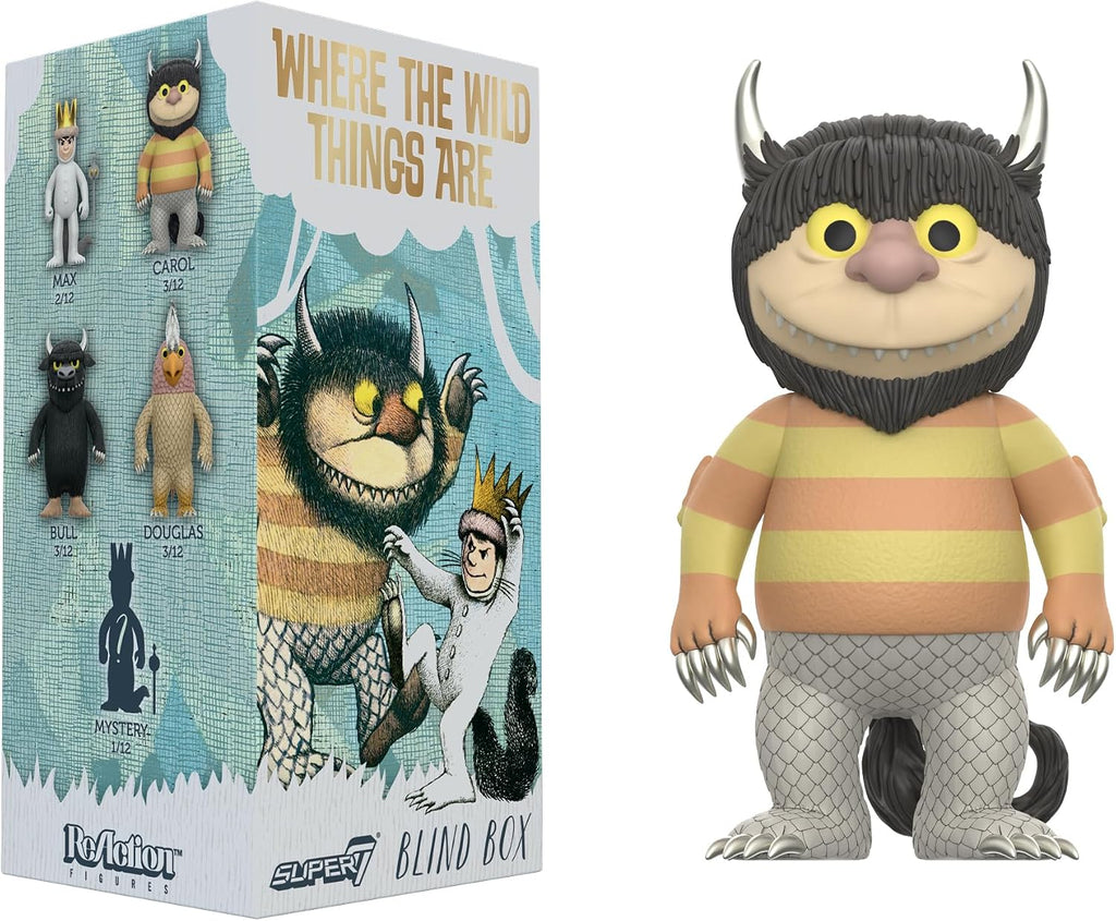 Super7 Where The Wild Things are Blind Box Flat - (12 Pack) 3.75' Where The Wild Things are Action Figures - Classic Children's Book Collectibles and Retro Toys
