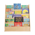 Factory Direct Partners Birch Book Display Stand, 5-Shelf Storage for Kid's Books and Magazines, Children's Furniture for Bedroom, Playroom, Daycare, Preschool or Classroom - Natural, 13132-NT