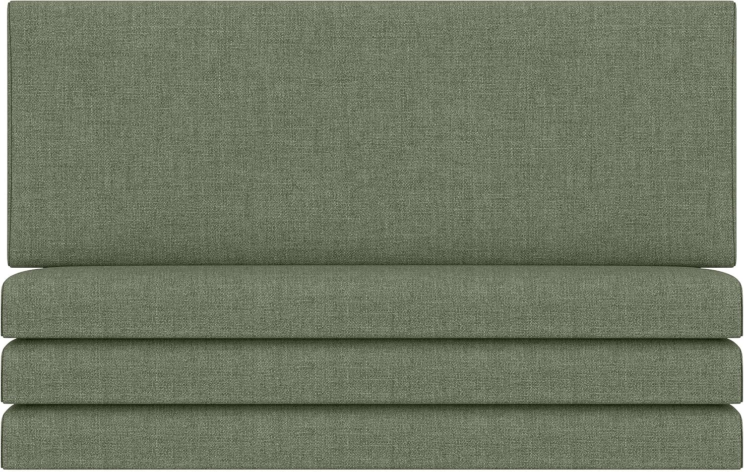 Jaxx Panelist Modern Padded Headboard – Set of 4 Wall Mounted Panels (Each 11.25' x 30') - Queen, Cypress Green Microvelvet