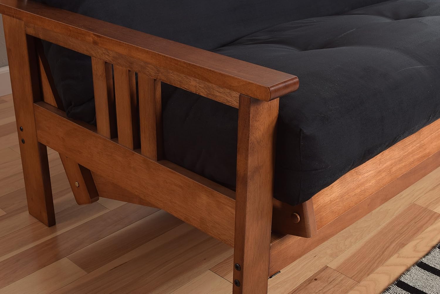 Kodiak Furniture Monterey Futon Set with Storage Drawers, with Barbados Base and Peter's Cabin Mattress
