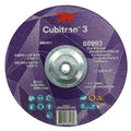 3M Cubitron 3 Cut and Grind Wheel, 88993, 36+, T27, 9 in x 1/8 in x 5/8 in-11, Pack of 10, ANSI, Longer Life, Faster Cut, Back-Gouging, Fillet Weld Removal, Cutting, Grinding