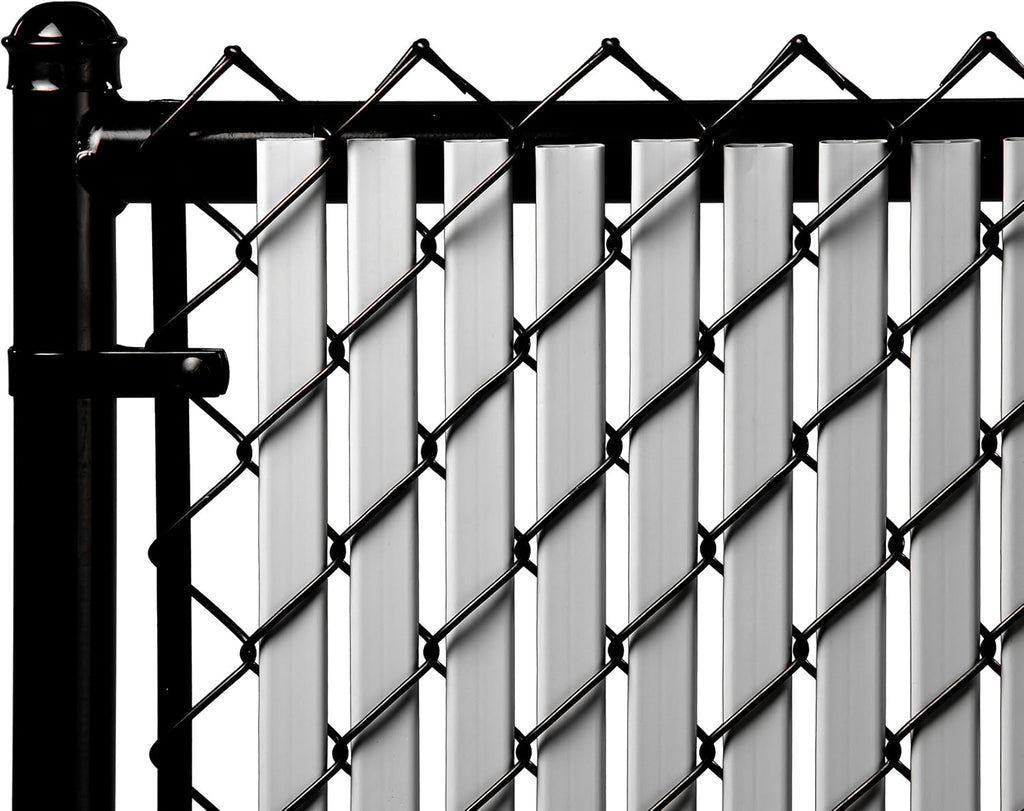 Proudly Made in The USA! - Tube Slat Double-Wall Bottom Locking Slat Depot Privacy Slat for 3', 4', 5', 6', 7' and 8' Chain Link Fence (6ft, Gray)