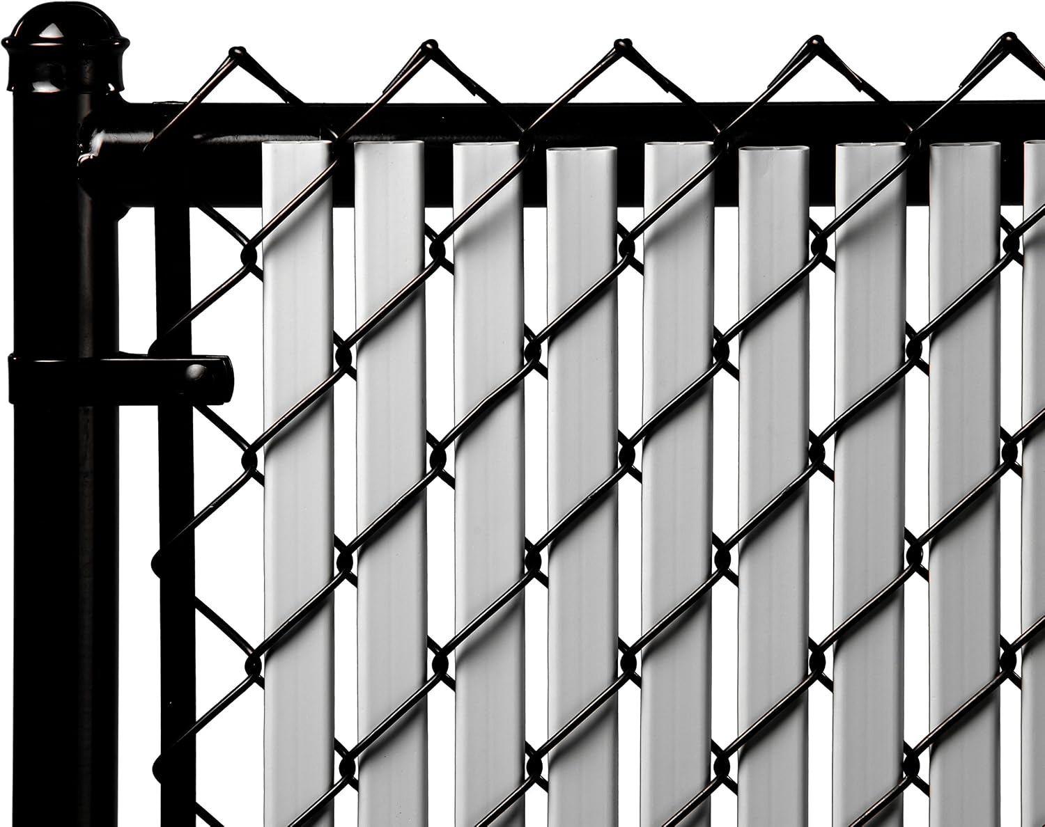 Proudly Made in The USA! - Tube Slat Double-Wall Bottom Locking Slat Depot Privacy Slat for 3', 4', 5', 6', 7' and 8' Chain Link Fence (6ft, Gray)