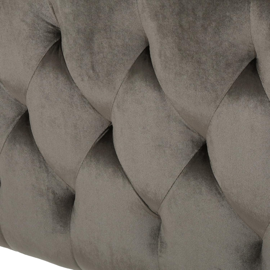 Christopher Knight Home Killian Velvet Headboard, Queen / Full, Grey / Black