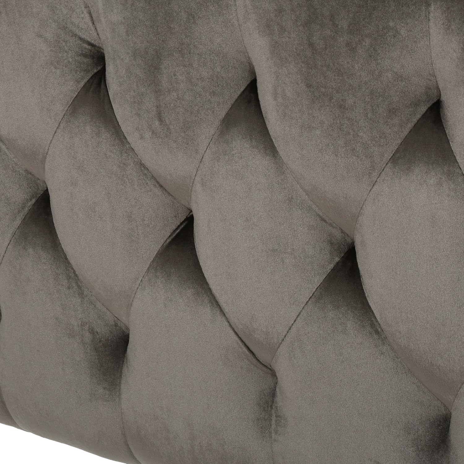 Christopher Knight Home Killian Velvet Headboard, Queen / Full, Grey / Black