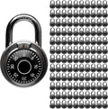 Hardened 50mm Laminated Combination Padlocks Wholesale Bulk Silver 120 Pack