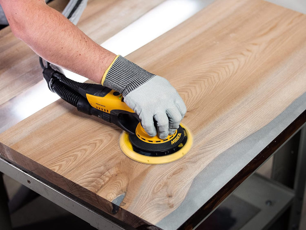 Mirka DEROS 625X CV - 6' Hook & Loop, 2.5mm Random Orbital Sander with Case - 110V Electric Power Tool for Woodworking, Drywall, Automotive Car & Wood Sanding - Professional Dust-Free Sander