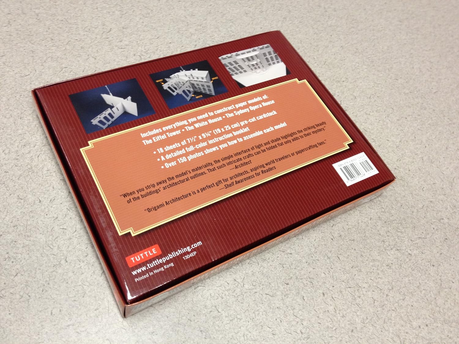 Origami Architecture Kit: Create Lifelike Scale Paper Models of Three Iconic Buildings: Kit with Origami Book & Pre-Cut Card Stock: Great for Kids and Adults!