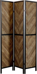 Coaster Furniture Panel Screen Rustic Tobacco Black 962922