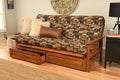 Kodiak Furniture Monterey Futon Set with Storage Drawers, with Barbados Base and Peter's Cabin Mattress