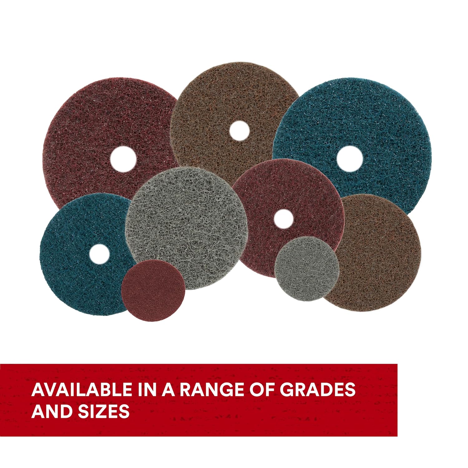 3M Scotch-Brite Surface Conditioning Disc, 4-1/2 in x 7/8 in A MED, 50 per case