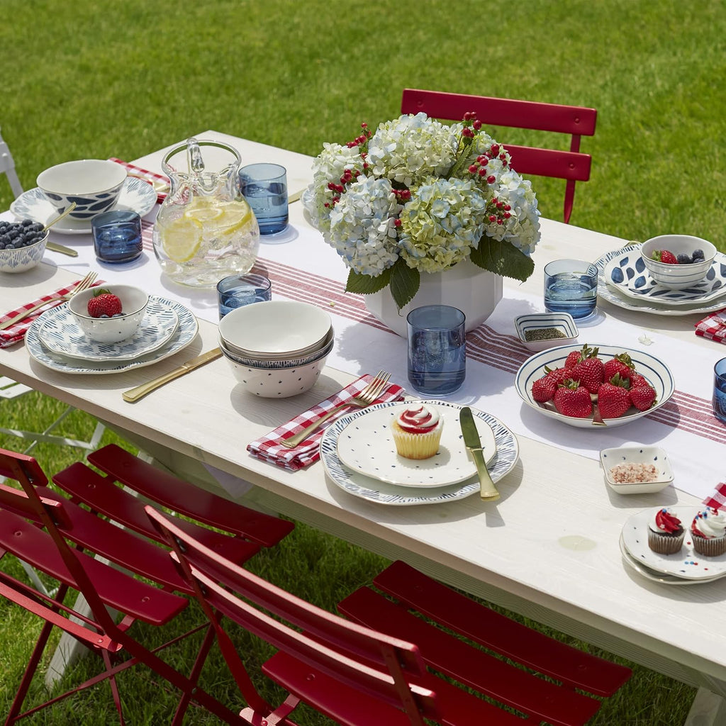 Lenox Blue Bay 12-Piece Dessert Set, 10.30 LB