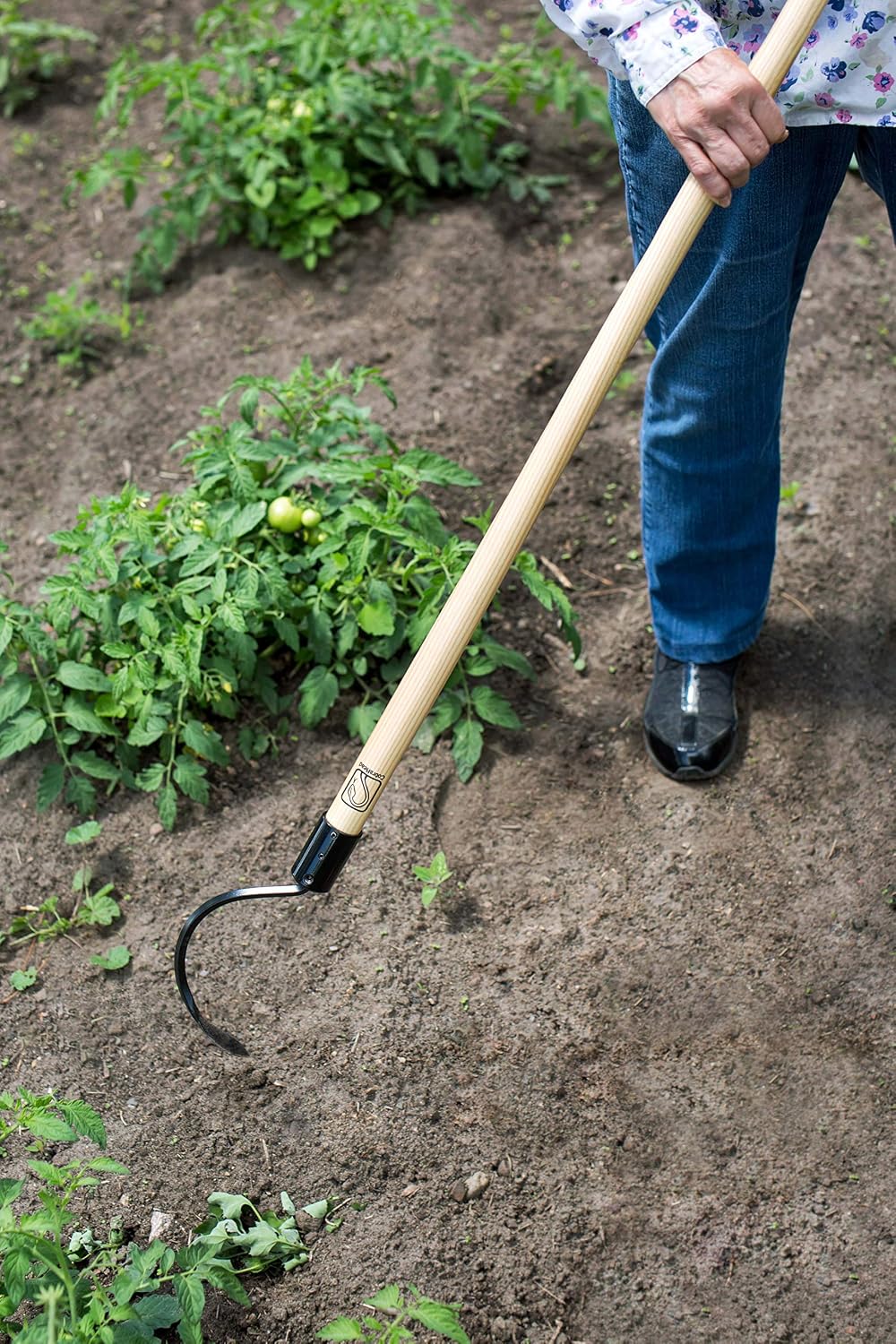 CobraHead® Long Handle Weeder & Cultivator Garden Tool - Forged Steel Blade - Natural 48-Inch Hardwood Handle - Ergonomically Designed for Digging, Edging & Planting - Perfect for Big Gardening Jobs