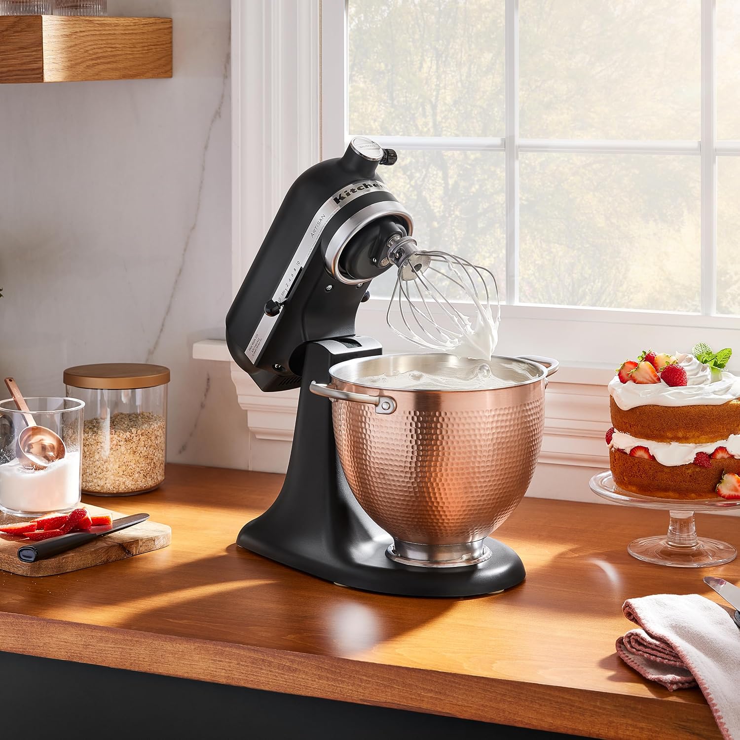 KitchenAid 5 Quart Hammered Copper Bowl, KSM5SSBCB for select 4.5 or 5 Q Tilt Head Stand Mixers