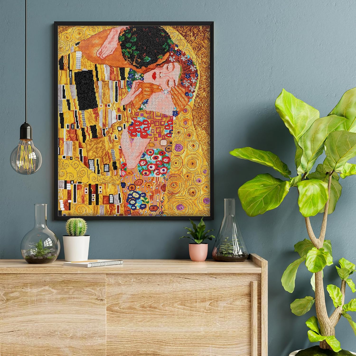Diamond Dotz The Kiss (Apres Klimt) Diamond Painting Kits for Adults - Diamond Art Kits a Relaxing Creative Craft Kit with Dotz Gems 22x28