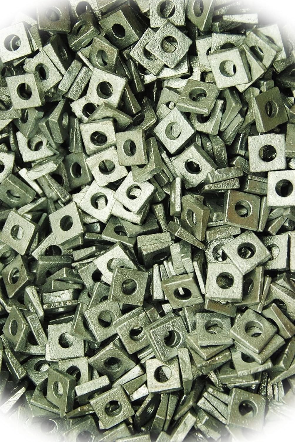 New Pack of (200) Galvanized 1/4 Square Bevel Washers I-Beam Flange Wedge Multi-Purpose Comprehensive Hardware Fastener Assortment Kit MoPNEM02300