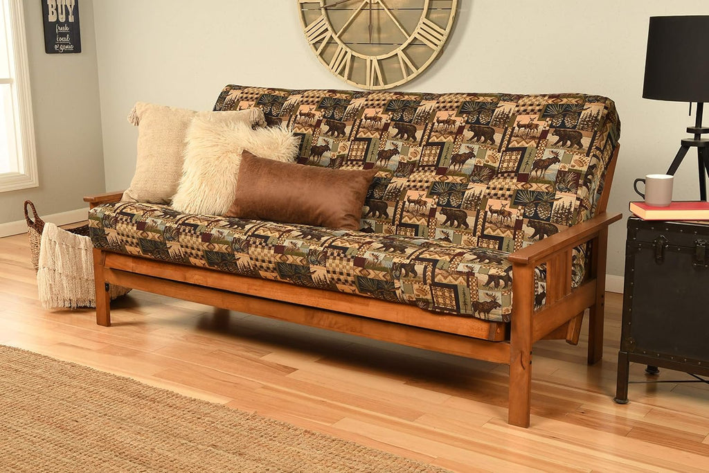 Kodiak Furniture Monterey Futon Set with Barbados Finish, Full, Peter's Cabin