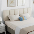 HAOBO Home Upholstered Headboard Foldable King Size Headboards Eastern King/California King Linen Panel with Height Adjustments